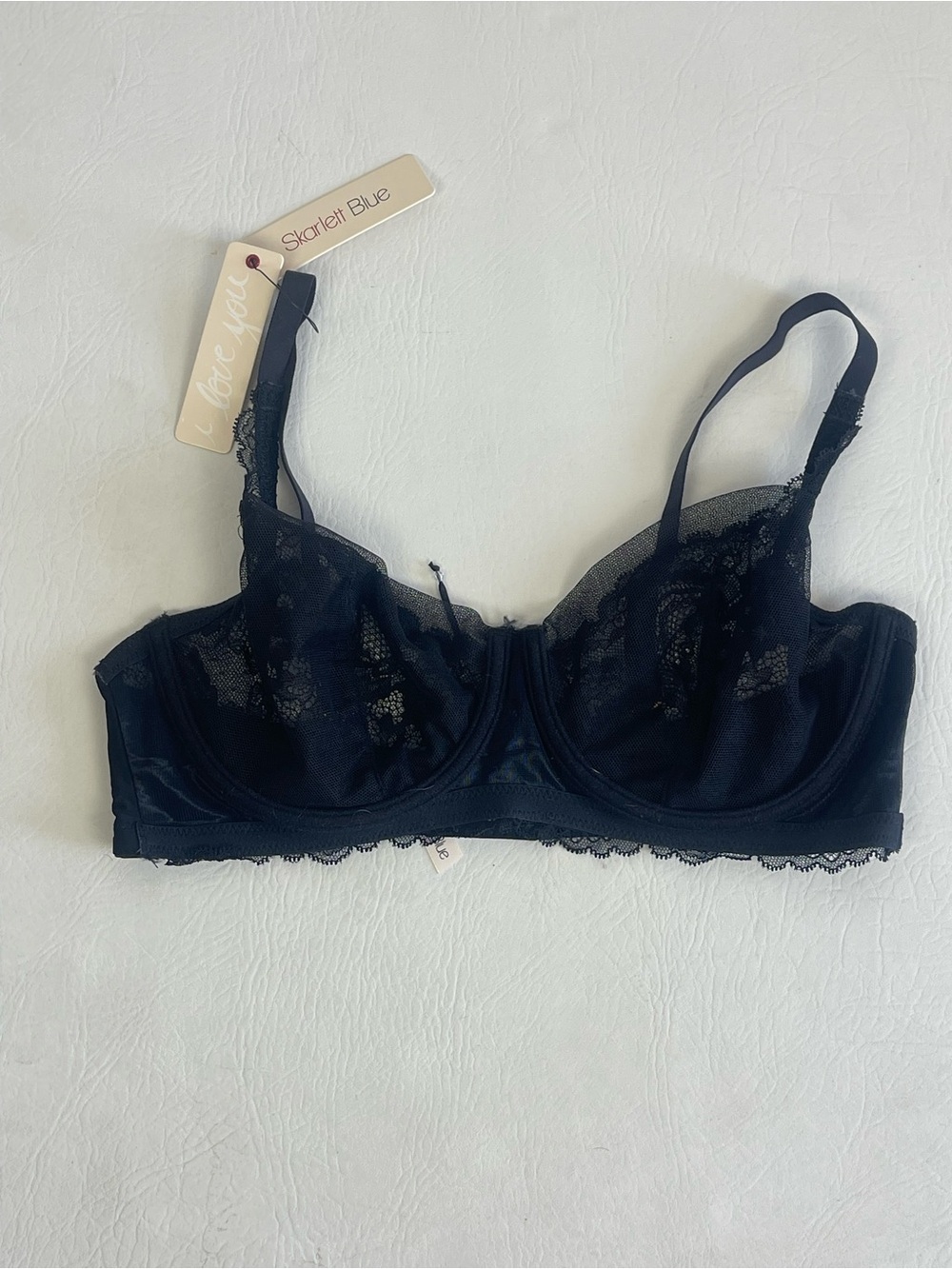 Skarlett Blue Black Lace Underwire Bra 34D NWT - Picture 5 of 9